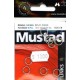 Mustad Round Nickel split rings 8st