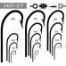 Mustad O’Shaughnessy hooks förtennad 100st