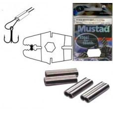 Mustad black brass dubble sleeves 