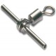 Mustad Cross line crimpable rolling Swivel