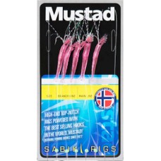 MUSTAD SABIKI RIGS Mini shrimp fluo pink